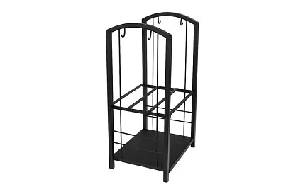 Stojak na drewno do kominka z akcesoriami PK011