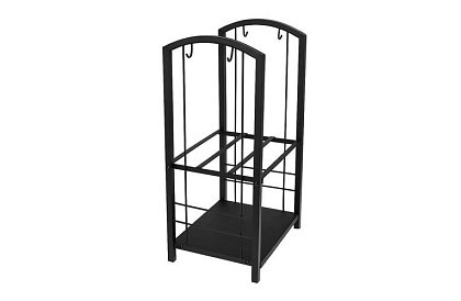 Stojak na drewno do kominka z akcesoriami PK011