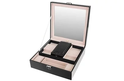 Skrzynka na biżuterię na klucz BEAUTYLUSHH – Czarna