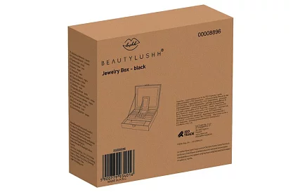 Skrzynka na biżuterię na klucz BEAUTYLUSHH – Czarna