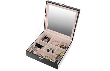 Skrzynka na biżuterię na klucz BEAUTYLUSHH – Czarna