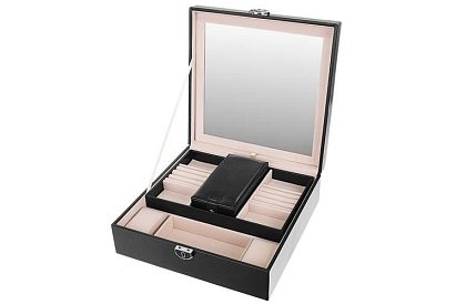 Skrzynka na biżuterię na klucz BEAUTYLUSHH – Czarna