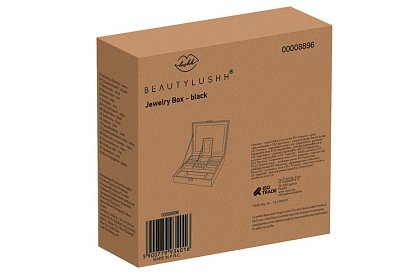 Skrzynka na biżuterię na klucz BEAUTYLUSHH – Czarna