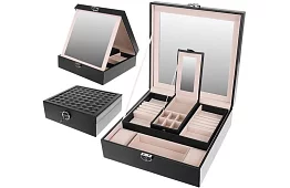 Skrzynka na biżuterię na klucz BEAUTYLUSHH – Czarna