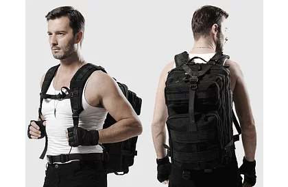 Taktyczny plecak wojskowy XL TRIZAND czarny – 35 l