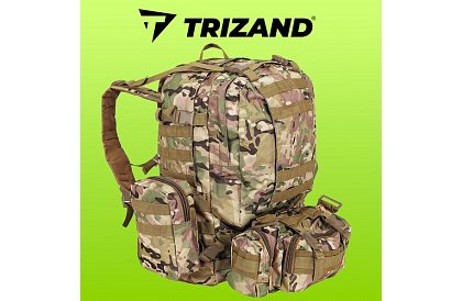 Duży plecak wojskowy CAMO TRIZAND – 45 l