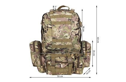 Duży plecak wojskowy CAMO TRIZAND – 45 l