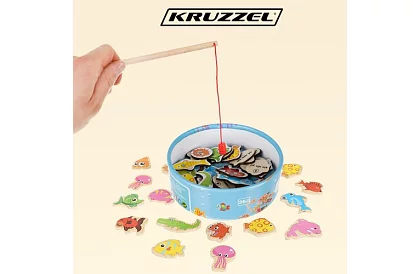 Gra wędkarska – łowienie na magnes - 25 elementów