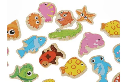 Gra wędkarska – łowienie na magnes - 25 elementów