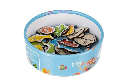 Gra wędkarska – łowienie na magnes - 25 elementów