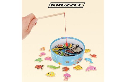 Gra wędkarska – łowienie na magnes - 25 elementów