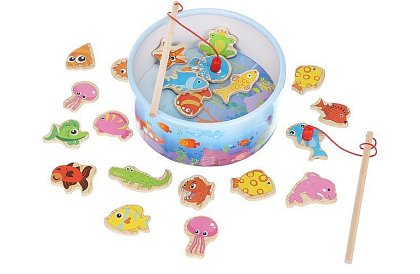 Gra wędkarska – łowienie na magnes - 25 elementów