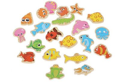 Gra wędkarska – łowienie na magnes - 25 elementów