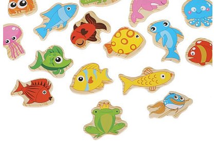 Gra wędkarska – łowienie na magnes - 25 elementów