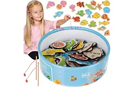 Gra wędkarska – łowienie na magnes - 25 elementów