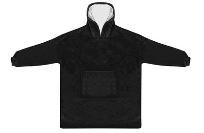 Oversize ciepła bluza – czarna