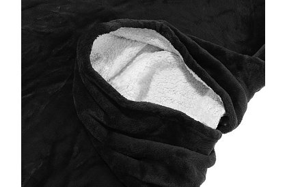 Oversize ciepła bluza – czarna