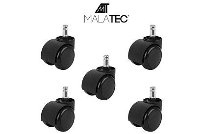 Koła zapasowe do krzeseł biurowych – 5 szt.