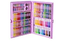 Zestaw malarski w walizce – 168 elementów, różowy