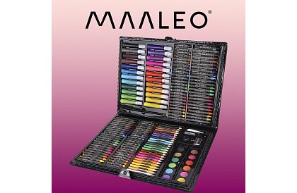 Zestaw malarski w walizce – 168 elementów, czarny