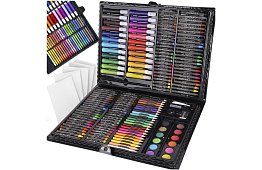 Zestaw malarski w walizce – 168 elementów, czarny