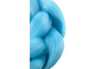 Syntetyczne ombre warkocze na włosy - niebieskie