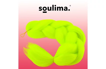 Syntetyczne ombre warkocze na włosy - neonowe