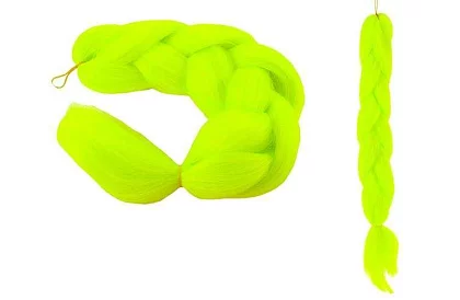 Syntetyczne ombre warkocze na włosy - neonowe