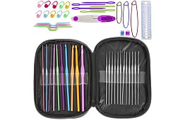 Zestaw do szydełkowania – 50-elementowy zestaw kreatywny w etui