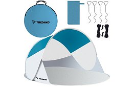 Namiot plażowy 220x120x90 cm – niebieskoszary