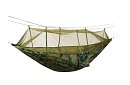 Hamak turystyczny Santiago Army 260x140 cm z moskitierą