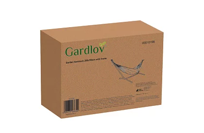 Hamak ogrodowy 200 × 150 cm z ramą