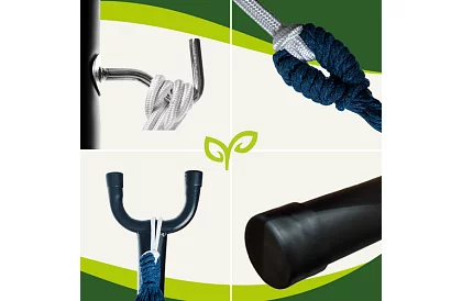 Hamak ogrodowy 200 × 150 cm z ramą