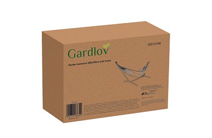 Hamak ogrodowy 200 × 150 cm z ramą