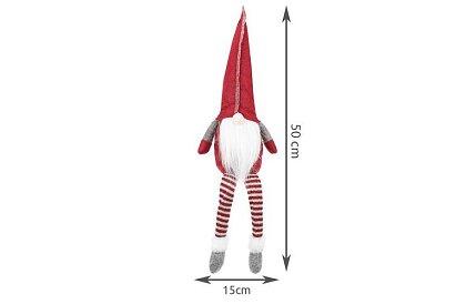 Siedzący skrzat – czerwony elf 50 cm