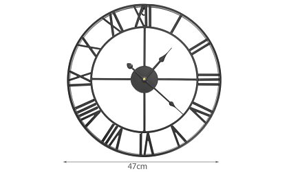 Retro zegary ścienne - czarne