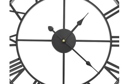 Retro zegary ścienne - czarne