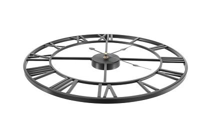 Retro zegary ścienne - czarne