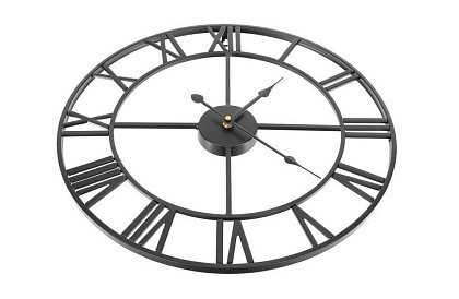 Retro zegary ścienne - czarne