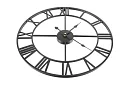 Retro zegary ścienne - czarne