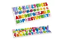 Drewniane puzzle z alfabetem i cyframi