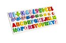 Drewniane puzzle z alfabetem i cyframi