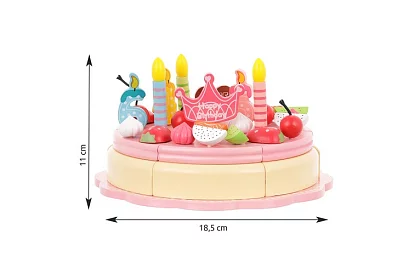 Drewniany tort urodzinowy – kreatywny zestaw