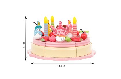 Drewniany tort urodzinowy – kreatywny zestaw