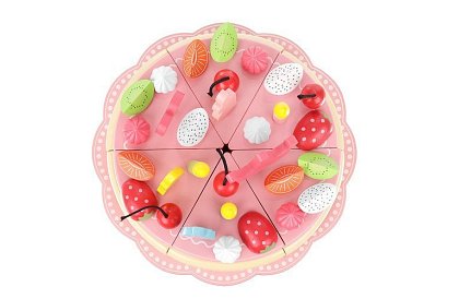 Drewniany tort urodzinowy – kreatywny zestaw