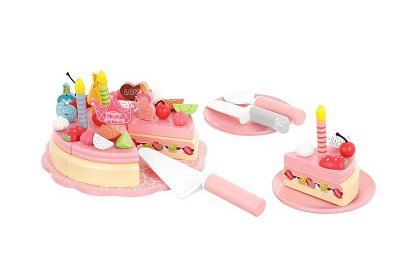 Drewniany tort urodzinowy – kreatywny zestaw