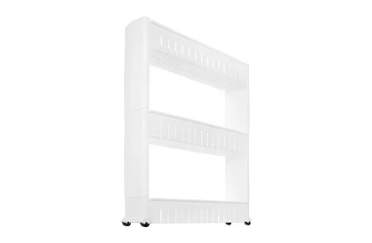 Mobilna kuchnia - łazienkowa szafka na kółkach - biała