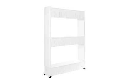 Mobilna kuchnia - łazienkowa szafka na kółkach - biała