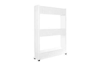 Mobilna kuchnia - łazienkowa szafka na kółkach - biała