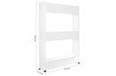 Mobilna kuchnia - łazienkowa szafka na kółkach - biała